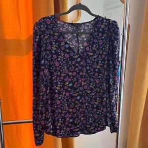 Banana Republic Floral Long Sleeve Women's Top
